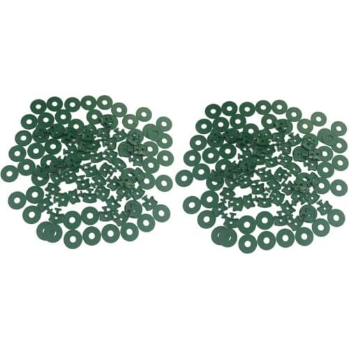 50x/100x Plastic Greenhouse Twist Clips & Washers Set Insulation Shading Fixing