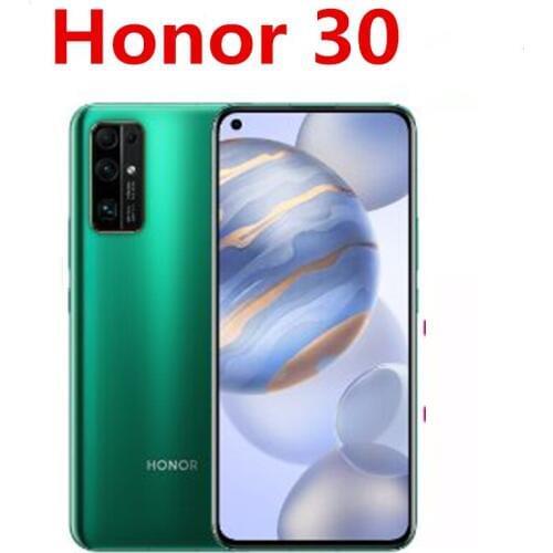 In Stock Honor 30 5G Smart Phone 6.53" OLED 8GB RAM 256GB ROM 40.0MP 50X Zoom 40W Super Charger Kirin 985 Android 10.0 Phone OTG