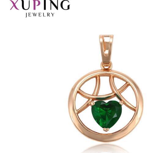 Xuping Fashion Necklace Pendant for Women Heart Shaped Statement Jewelry Hot Sell Christmas Gifts 34018