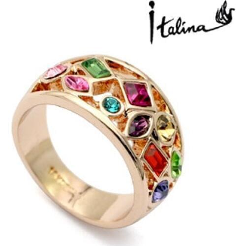 New Sale Brand TracysWing Rings for women Genuine Austria Crystal Copper Rose Gold Color Fashion ring # RG90259