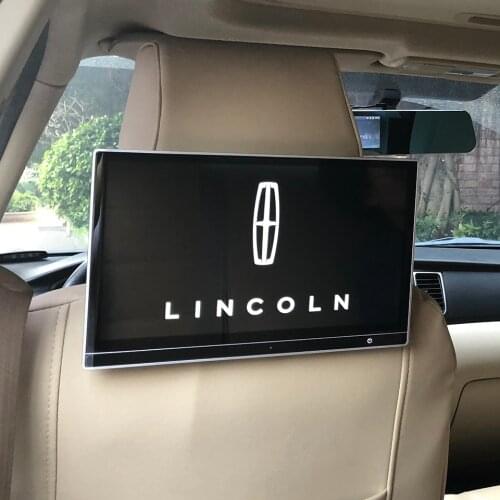 2PCS 12.5 Inch Car Video 4K HD 1920x1080 1080P LCD Screen With Wifi Android 9.0 System Headrest With TV Monitor For Lincoln