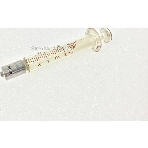 1pcs/Lot 2ml 2cc Glass Syringe Luer Lock Head Reusable Glass Injector Lab Glassware