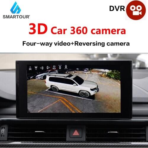3D 1080P HD 360 Degree Bird View Surround System Panoramic View All Round View DVR Camera Quad-Core CPU 30 Car Model Optional