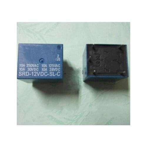 5PCS SRD-12VDC-SL-C 12VDC 10A 250V AC relay PCB Type T73-12V 5 feet SRD-12VDC-SL-C 10A 125V AC original