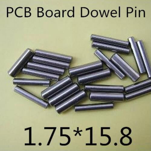 500pcs/lot High Quality 1.75mm stainless steel pcb board dowel pin length 15,8