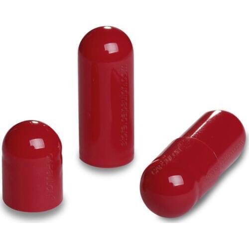 10,000 pcs/Carton Red Empty Gelatin Capsule Size #000 For Capsule Filler Machines