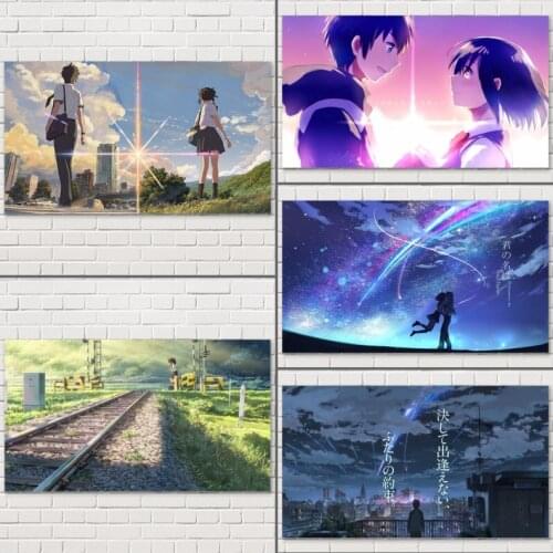 5D Diamond Mosaic Diamond Painting Japanese Anime Movie Your Name Poster Cross Stitch Kit Diamonds Embroidery Home Decoration