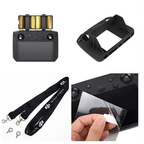 DJI Mavic 2 Zoom/Pro Accessories,Controller Silicone Protective Case,Antenna Amplifier,Screen Protective Film,Lanyard Neck Strap