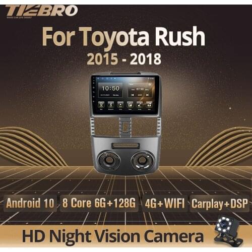 Tiebro 2DIN Android10.0 Car Radio For Toyota Rush 2015-2018 Car Stereo Receiver Som Automotivo GPS Navigation Audio For Cars DSP