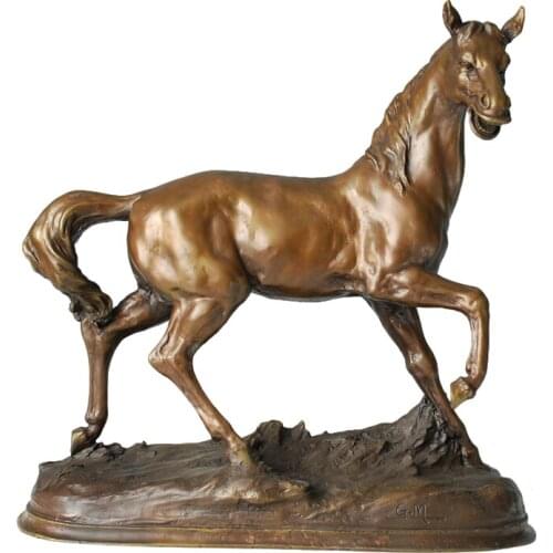 Large Animal Art Bronze Horse Statue Sculpture Gorgeous Office Home Study Decoration Business Gift