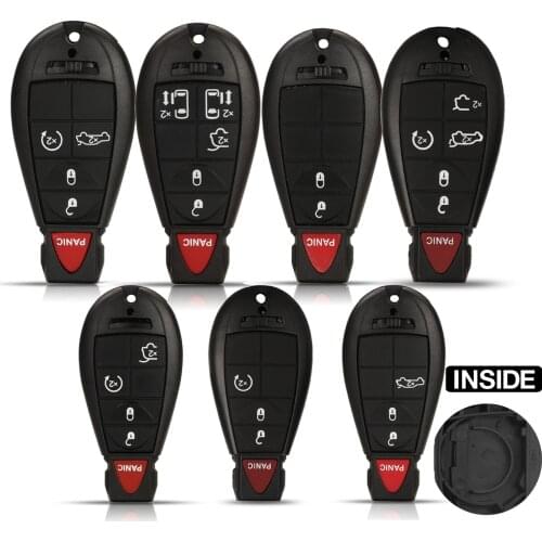 Kutery Smart Remote Car Key Shell Case For Chrysler Town & Country Fit Jeep Grand Cherokee Dodge Magnum Durango 2/3/4/5 Buttons