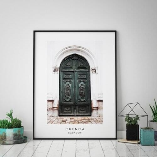 Cuenca Ecuador 1 pcs Door Posters and Prints Nordic Canvas Painting Wall Pictures For Living Room Modern Scandinavian Home Decor