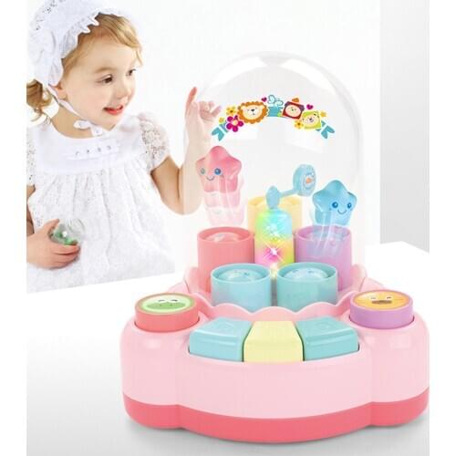 Children Fun Jumping Six-key Piano Baby Multifunctional Music Kids Educational Toys for Children Gifts