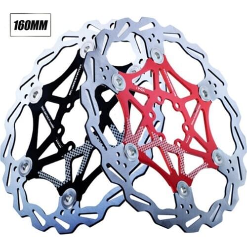 160mm Bicycle Disc Brake Stainless Steel Floating Disc Brake For MTB Mountain Road Cruiser Bike Bicycle Parts Accessories