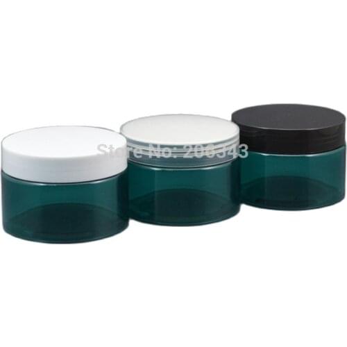 120G blue PET cream bottle,cosmetic container,,cream jar,Cosmetic Jar with plastic lid inner lid included ,Cosmetic Packaging