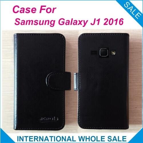 Hot! For Samsung Galaxy J1 2016 Case,6 Colors High Quality Leather Exclusive Case For Samsung Galaxy J1 2016 Phone Tracking
