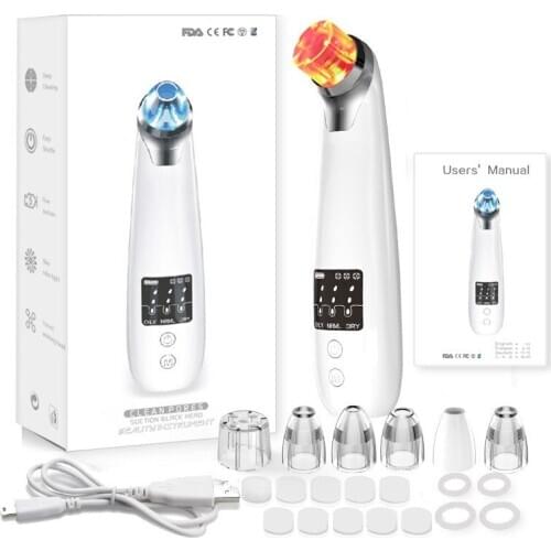 Blackhead Remover Facial Acne Cleaning Tool Three Color Light Soothing Skin Beauty Tools Facial Massage Blackhead