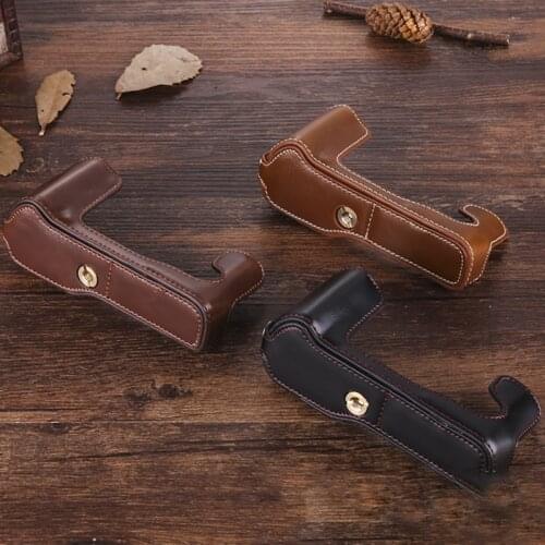 Leather Camera Half Case Cover for Fujifilm XF10 XT2 XT3 XT100 XA5 XT10 XT20 XT30 X100F XA1 XA2 XA3 XA10 XF10 X100S T Bottom Bag