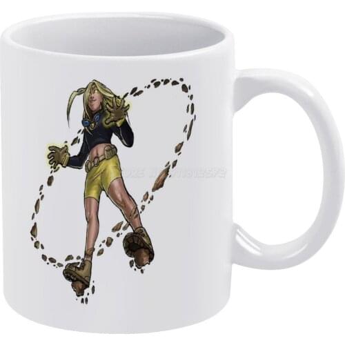 Terra-Titan Rising White Mug 11 Oz Funny Ceramic Coffee/Tea/Cocoa Mug Unique Gift Teen Terra Rocks Superhero Supervillain Villai