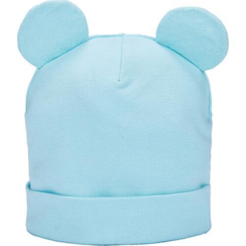Candy Solid Colors Hat Bear Cap Baby Cartoon Beanies Hats Cotton Born Boy Girl Hat Toddler Infant Caps New High Quality H108D
