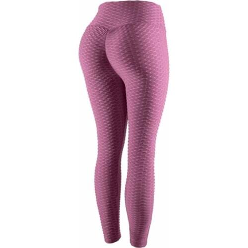 Fashionable hip raising jacquard yoga pants, sports hip showing bottoms, running fitness Breathable Soft Running Leggings