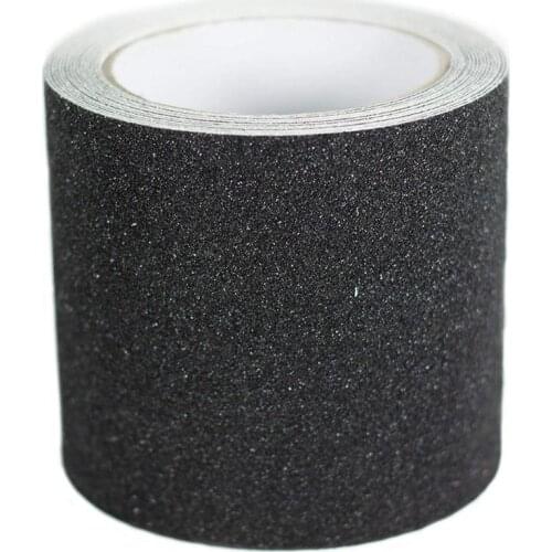 Non-Slip Stair Tape - Indoor & Outdoor Waterproof Safety Steps,80 Grit, Black,5m