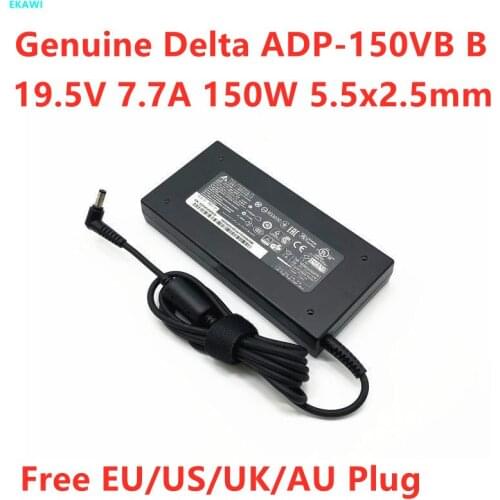 Genuine 19.5V 7.7A 5.5x2.5mm ADP-150VB B 150W Laptop Adapter Power Supply For MSI GS60 Ghost Pro-606 GS70 Stealth GE62 Charger