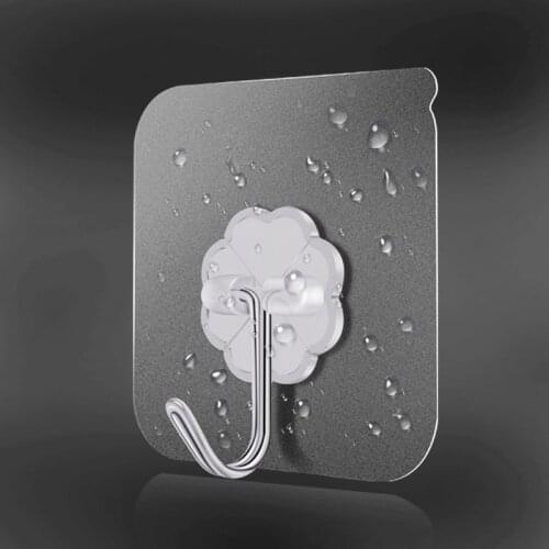 6x6cm Transparent Strong Self Adhesive Door Wall Hangers Hooks Suction Heavy Load Rack Cup Sucker for Kitchen Bathroom