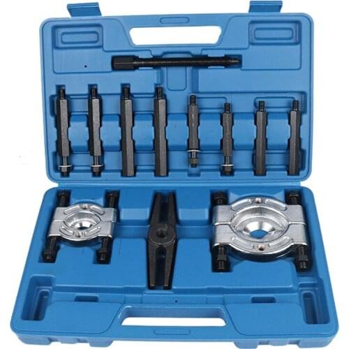 Car Bearing Separator Puller Set Bearing Removal Tool Set 12pcs Bar-Type Splitter Gear Puller Fly Wheel Tool 30-50mm 50-75mm