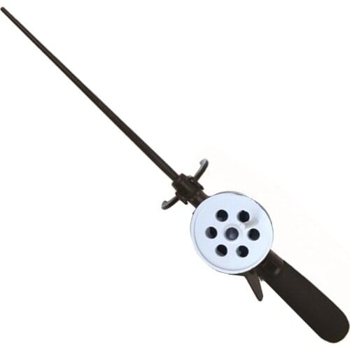 Ice Fishing Rod With Reel Portable Outdoor Winter Plastic Fishing Tackle Pole Sport Fish Combination Accessories Random Color