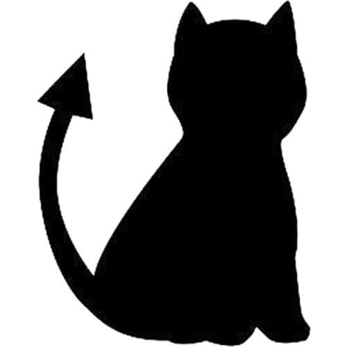 10CM*12.6CM Cat Devil - Vinyl window Sticker Decoration Decal