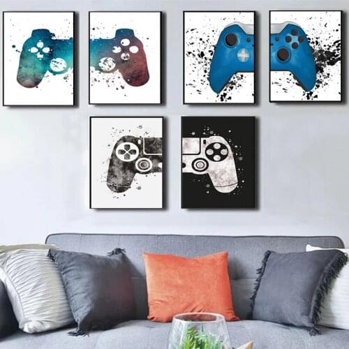 WTQ Game Gamepad Control Handle Abstract Posters and Prints Canvas Paintings Wall Decor Wall Art Picture Room Decor Home Decor