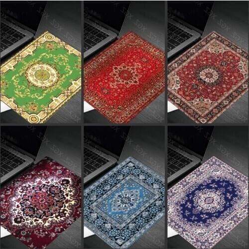 Yzuoan Persian Carpet Big Promotion Fashion Cheapest Rubber Non-slip Laptop Gaming Keyboard Mouse Pad for CS GO Dota LOL 22X18CM