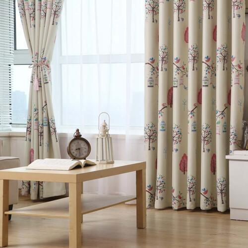Lovely Tree Blackout Curtains for Children Living Room Bedroom Kids Decorative Drapes Window Treatments