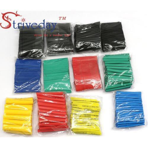 127/328/530pcs/lot environmentally friendly flame retardant heat shrinkable tube DIY household electrical wire hose kit