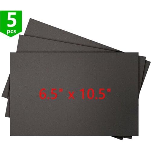 3D Printing Build Surface, 6.5" x 10.5" Rectangle, Black super stick build tape sheet for 3D printing heated bed