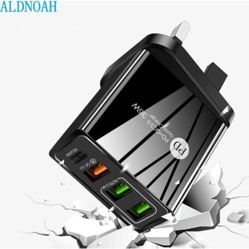 Quick Charge 3.0 For iPhone Charger Wall Fast Charging For Samsung S10 S9 S8 Plug Xiaomi Mi Huawei Mobile Phone Chargers Adapter