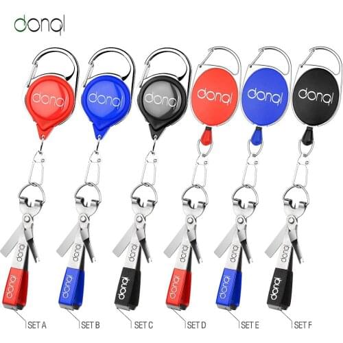 DONQL Fishing Cutter Quick Knot Tool Fast Tie Nail Knotter Line Clipper Nipper Hook Sharpener Fly Tying Tool Fishing Tackle Gear
