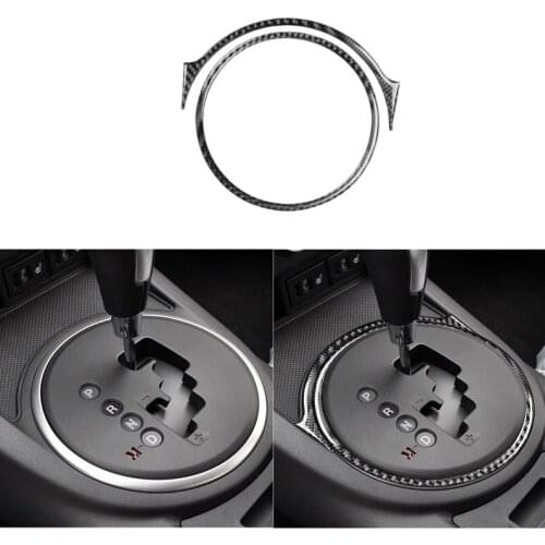 Fit For Mazda MX-5 Miata 2009-2015 NC Carbon Fiber Shifter Surround Frame Ring Cover Sticker Roadster Interior Car Accessories