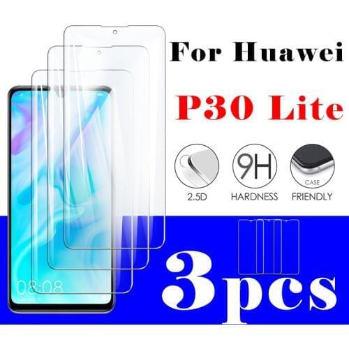 For huawei p30 lite glass protective p 30 light p30lite 30p lit tremp tempered glas huawie huawi huawai huaweii screen protector
