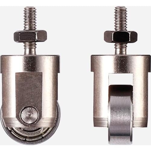 Roller Contact Point for Dial Indicator Roller Depth Gauge Tool 10mm Diameter M2.5 Thread Wheel with Check Nut Bike Rim Tester