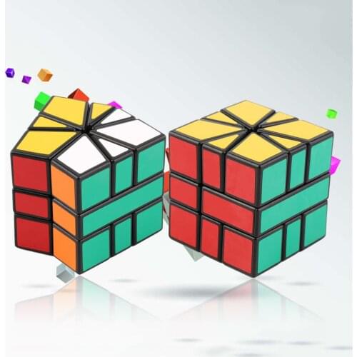 HOT Speed Super Square One SQ-1 Plastic Magic Cube Puzzle Multicolor with Great Corner Cutting Easy & Smooth to Move