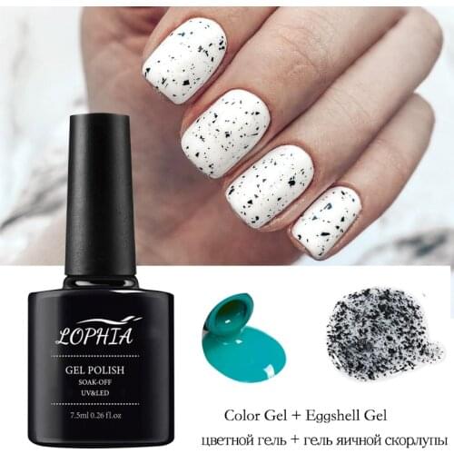 LOPHIA 7.5ML Eggshell gel soak off gel nail polish vernis semi permanent pastel gel nagellak gel de base ongle UV hybrydy lakier
