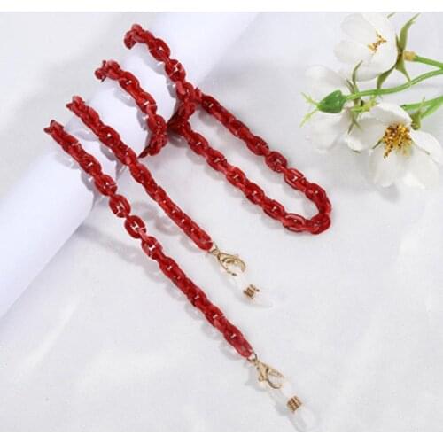 Mask Hanging Chains Glasses Chain Necklaces Acrylic Resin Strap Holder Glasses Lanyard Anti-lost Face Cover Mask Chain