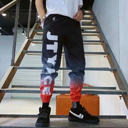 2021 Mens Pants Fashion Hip Hop Streetwear Harem Pants Men Casual jogger Harajuku Sweatpants print Letter Pants Men Clothing