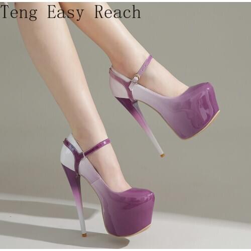 2021 New Patent Leather Summer Women Pumps Fashion Mixed Colors Platform Shoes Sexy Thin High Heel Autumn Party Shoes Woman