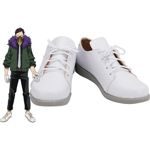 My Hero Academia Kai Chisaki Cosplay Shoes Men White Shoes Halloween Carnival Prop
