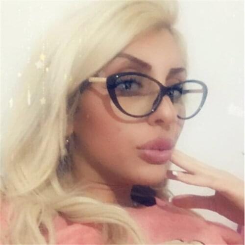 2020 Spectacle frame cat eye Glasses frame clear lens Women brand Eyewear optical frames myopia nerd black red eyeglasses frame