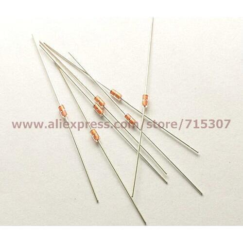 PHISCALE 100pcs NTC Thermistor MF58 glass seal type 50K B Value(3950 5%)