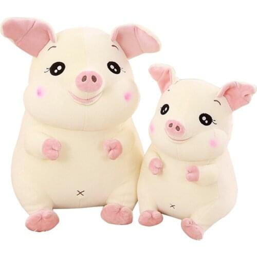 Plush Toys Pig Cute Stuffed Animal Kids Toys Smile Kawaii Pig Baby Room Decorations Kids Plushies Birthday Gift 30/40/50cm